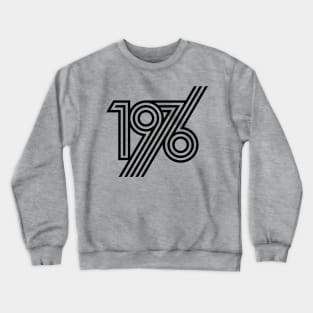 1976 style 70`s black line Crewneck Sweatshirt